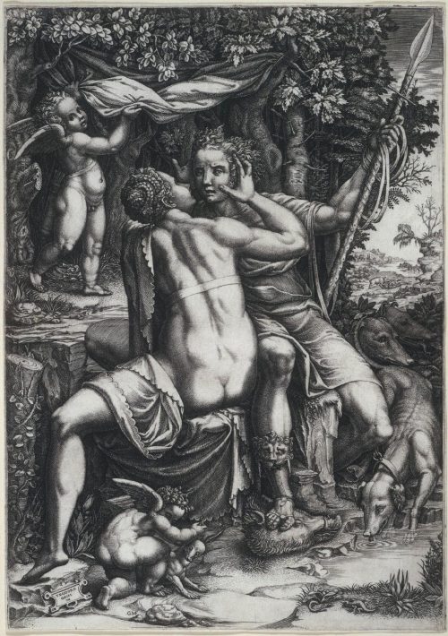 Giorgio Ghisi: Venus and Adonis, c. 1570.