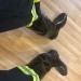 heavyrubbermaster: fireman’s pants and black rubber boots