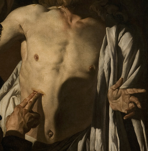 sculppp: Matthias Stom  (1600 – 1652)The Incredulity of Saint Thomas (detail) 1640–1649