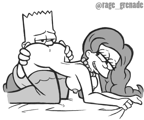 ragegrenade: bart and marge being sinful smdh 1 liek = 3 prays More sketches at ( twitter.co
