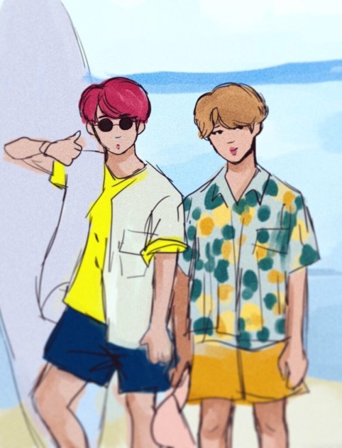 Bros at the beach