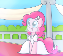 mrdegradation:I thought about how I never draw ponies in dresses so I drew my waifu&lt;3