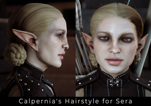 Updated my Herald of Hairdos mod to include a better version of Calpernia’s hairstyle for EF and als