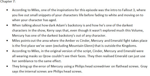 gxlden-phoenyx:(Bits and snippets from the Volume 3 commentary as taken from this post on Reddit: ht