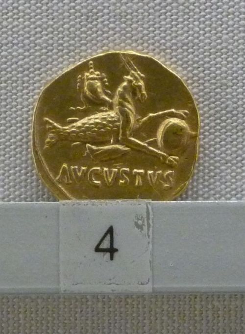 Palazzo Massimo - gold coins issued by AugustusImperial propaganda&hellip;Rome, July 2015