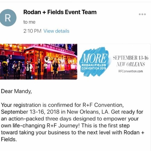 I’m in!!! #CantWait #RFConvention2018 #RFMore #RFLife #ILoveMySideBiz #RFTeamGoalDiggers #RFTi