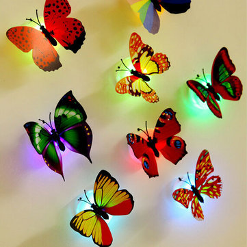 lovelyanifashion:6Pcs Colors LED Flashing Butterfly Night Light Halloween items for all !!   20% OFF