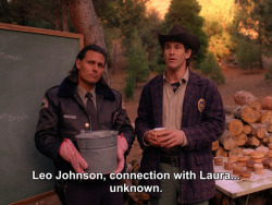inthedarktrees:  Connection with Laura… unknown.“Zen, or the Skill to Catch a Killer&quot; | Twin Peaks