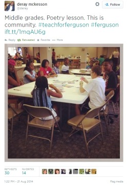 Iwriteaboutfeminism:  Ferguson’s Public Library Welcomes Students And Teachers