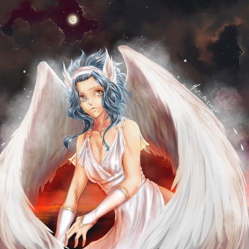 approvesport:  “Who are you?”Happy birthday Grace aka blanania! Your “Never let you go” is one of my absolute favorite and I wanted to do a tribute drawing to this wonderful amazing AU of yours <3