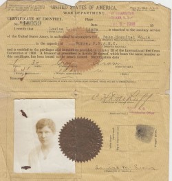 iowawomensarchives:  Today - July 28, 2014 - is the 100th anniversary of the beginning of World War I. We’re marking the occasion by remembering Iowa women whose lives were shaped by the war. Louise Liers, World War I nurse, by Christina Jensen On June