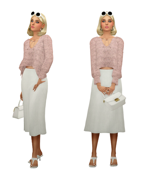 thekims4: TS4 Beach Outfits Lookbook #5 Skin 1, 2, 3 / Hair / Eyebrows / Eyes / NosemaskCloth