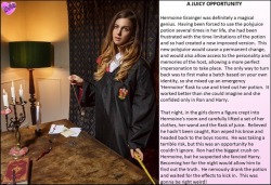 evie-hyde:  A JUICY OPPORTUNITYI know how much you all love some naughty HP fanfic porn… well I found a photo set of the amazing Stella Cox and just had to do something with it!