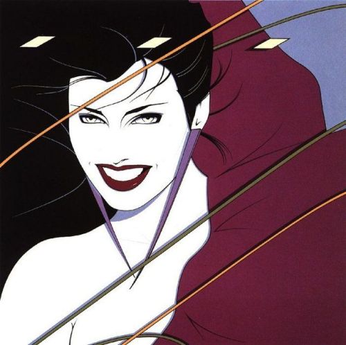 retroetic:Artwork by Partrick Nagel for Duran Duran’s album, Rio (1982).