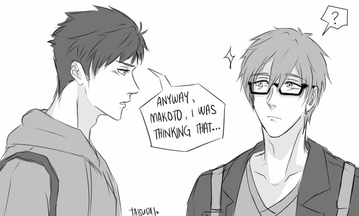 tatsudai:  doodled my favorite scene from porrimicide ‘s soumako tokyo univ fic