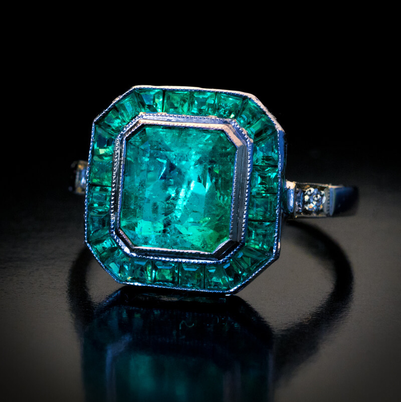 The Me I Saw — Emerald Engagement Ring, 1920S, Czechoslovakia.