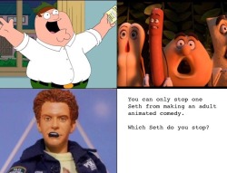 xodiaq:aeonlamb:sucymemebabaran:i can deal with Family guy existing, and I actually LIKE Robot Chicken, I take the middle road, that movie can go burn in hell!Dude, seriously, the fuck do people have against Fam Guy and Robot Chicken?! They’re great