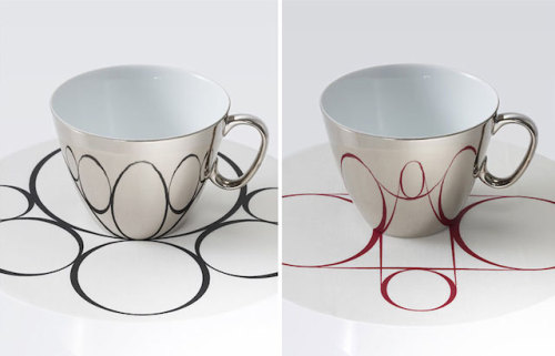 DESIGN - “Waltz” Reflective Cups PatternsJapanese design brand D-Bros has imagined the t