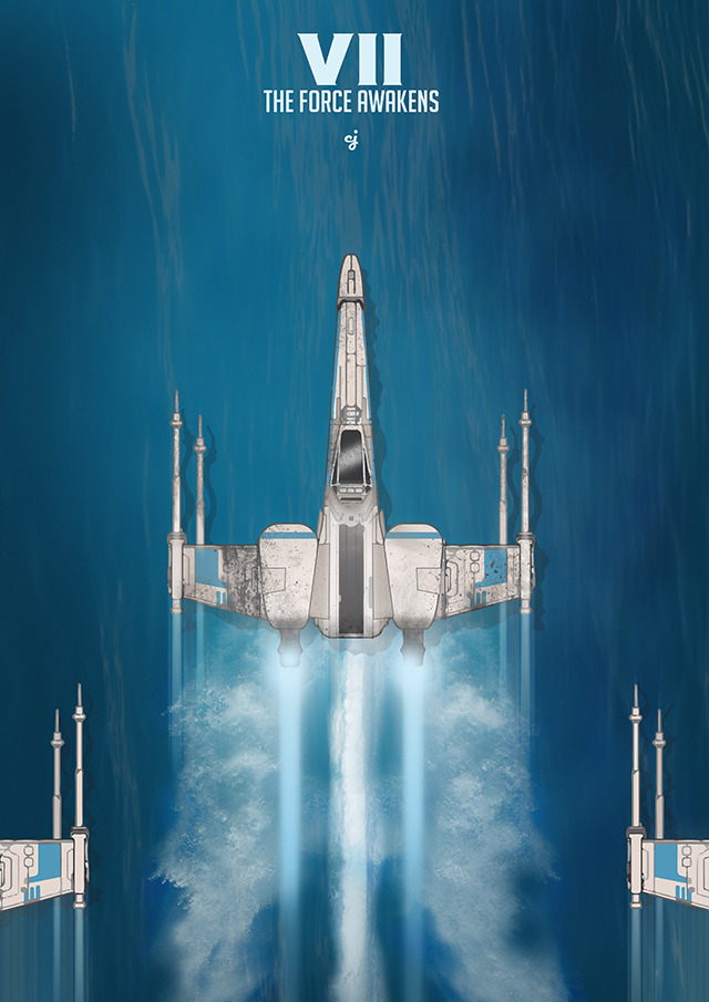 pixalry:    Star Wars: The Force Awakens Posters - Created by Jason W. Stanley  