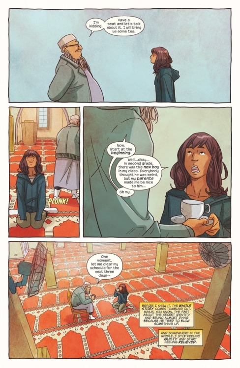 funnypages:Have I mentioned my unending love for Sheikh Abdullah recently?Ms. Marvel #29