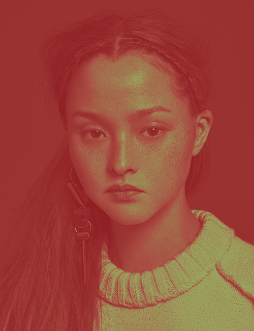 vaspour:  Devon Aoki for Pop Magazine Fall/Winter 2014 Shot by Daniel Sannwald and