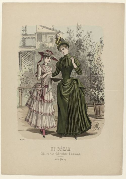 Porn Pics history-of-fashion:  1. De Bazar, 1886,