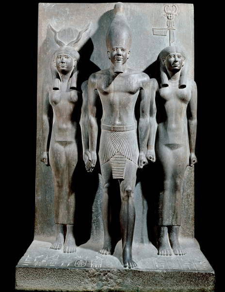 Triad of Menkaure Menkaure was the builder of what is known as the third pyramid, the smallest of th