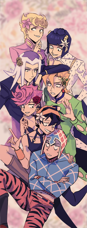 judgedarts: here’s some work i did for the vento aureo fiori zine! the first page is my page i