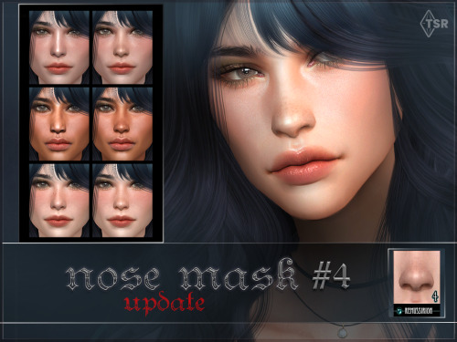Nose mask 04 update (TS4)DOWNLOADHQ compatible (preview taken with HQ mod)custom thumbnail73 colours