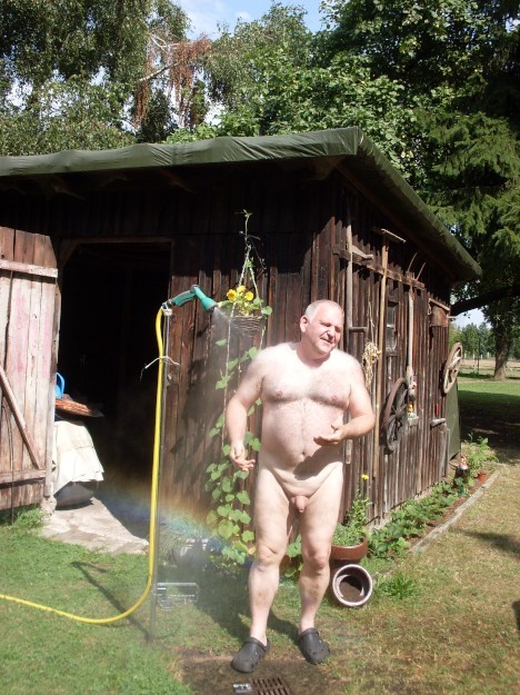 Art and photos of older man