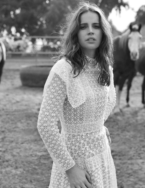 Felicity Jones, photographed by David Roemer for Madame Figaro, Dec 28, 2018.