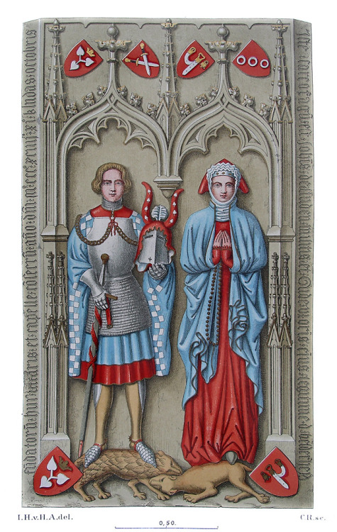 Effigies of Johann von Linden and his wife Guda von Bellersheim, 1394