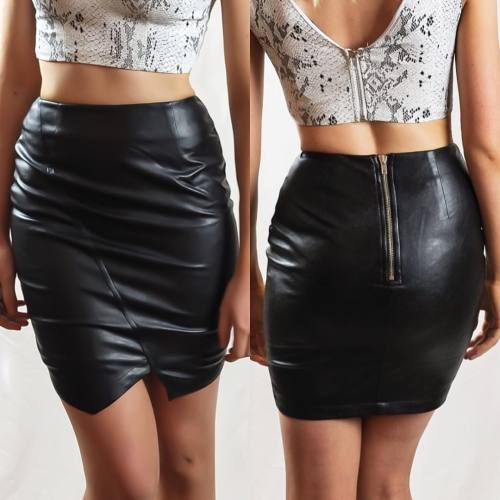 Winter is about leather skirt, Our PU leather skirt is very soft feels like feel leather #black #lea