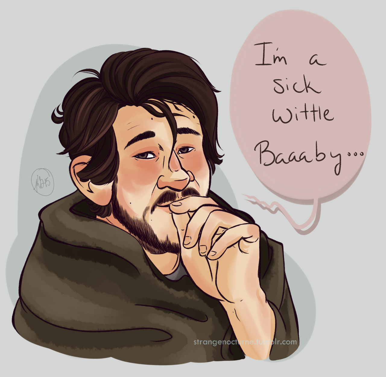 strangenocturne:  Literally all I could think during the charity livestream today. Mark