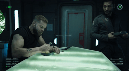 allez-argeiphontes:pantuflauniversal:The Expanse S03E07 “Delta-V”.oh Amos my darling… I mean, just l