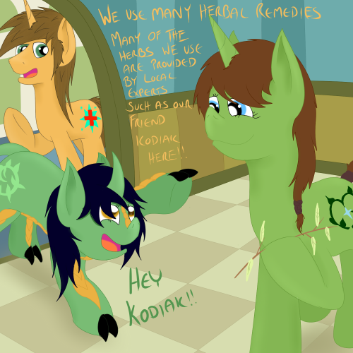 ask-djose:  I hope you enjoyed the tour, please pop by if you ever need assistance. (Featuring these amazing peoples and characters Kappa the Kirin Kodiak the Herbalist Dr Nursery Rhyme Dinky (from Derpy and Daughters) King Sombra  Earth Air and Magic