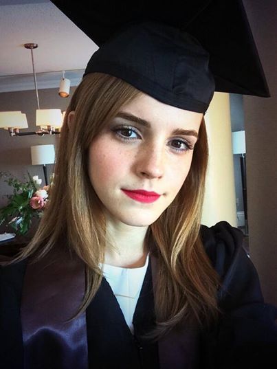 mugglenet:  Congratulations to Emma Watson for graduating from Brown University!