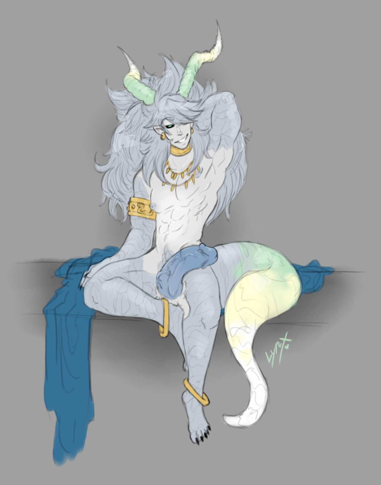 potionaholic: mrlynxiee: More demonish fanart (he’s a dragon &gt;-&gt;)I