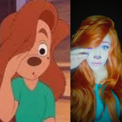 Did a closet cosplay of Roxanne from A Goofy Movie. I&rsquo;m actually quite proud of this one