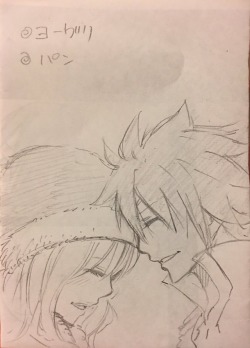 lucymadoschi:  Nalu and Gruvia sketches by Hiro Mashima!💛