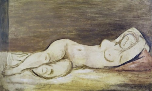 Stanley M. Cosgrove (Canadian, 1911-2002)Laying Nude, 1948