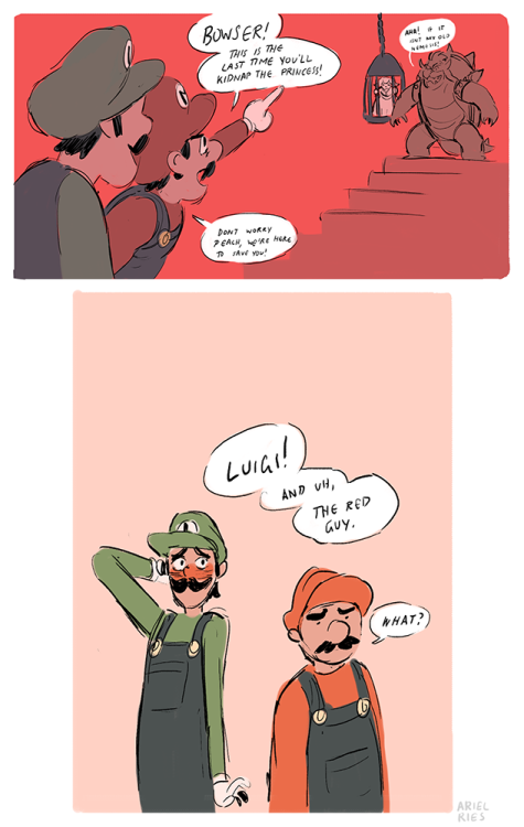 Porn photo arielries:in which bowser and luigi find