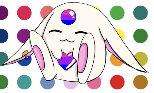 lilover131:Mokona thinks all love is beautiful and wants you to be proud of who you are! Happy Pride