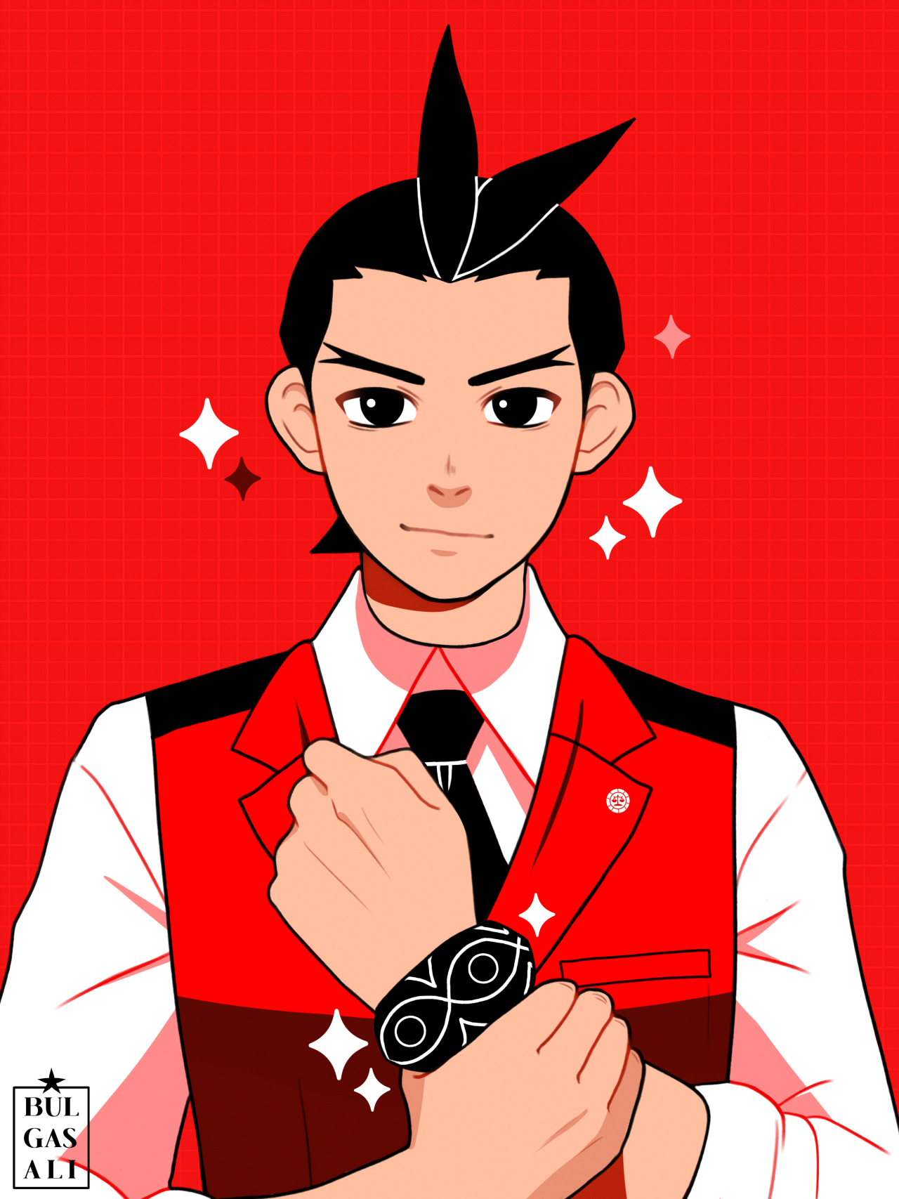 I tried making an Ace Attorney style animation of an OC! I think