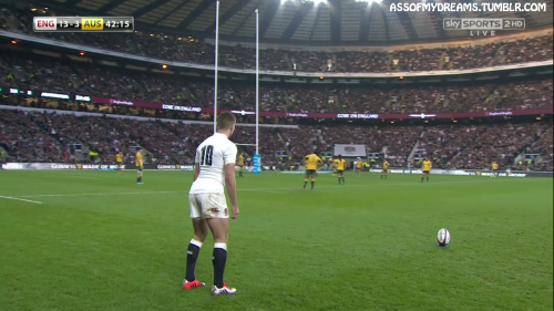 assofmydreams:England rugby player George Ford. I love the way he really sticks his ass out when tak