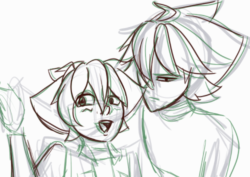 chibirisa20:Drawing the boys again cause adult photos