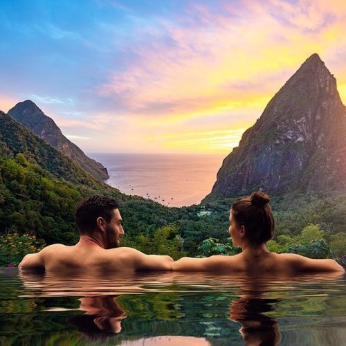 A slice of heaven on earth . St Lucia &hellip;.your next trip to paradise ! #romanticsaintlucia 