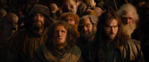 sparky-starky:  docbanner-and-theotherguy:  Kili and thorin have matching f-you faces…  Its the eyebrow! Though I still think Kili is more like “Bitch please”  They both look pretty pissed off. Kili is like bitch please we got caught by these things?