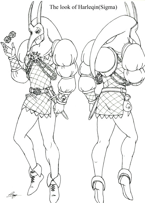 Sketch Of Harlequin (Sigma)
