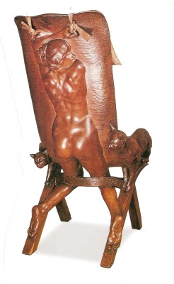 howsaucy: François-Rupert Carabin, chair1896, mahogany, private collection